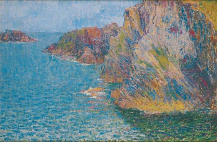 John Peter Russell La Pointe de Morestil par mer calme Norge oil painting art